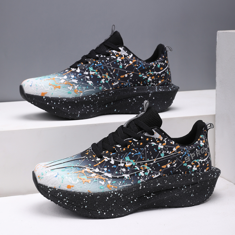 Breathable Mesh Athletic Shoes - 男性マラソンランニングシューズユニセックスカーボンボードスポーツ通気性軽量女性快適なアスレチック滑り止めスニーカー新しい