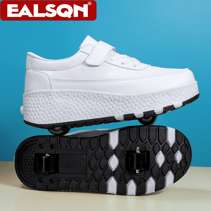 Running Shoes - ファッション子供用ローラースケート男の子女の子ダブルホイールユニセックスローラースケートシューズ新しいスニーカーアウトドアスポーツカジュアルシューズ
