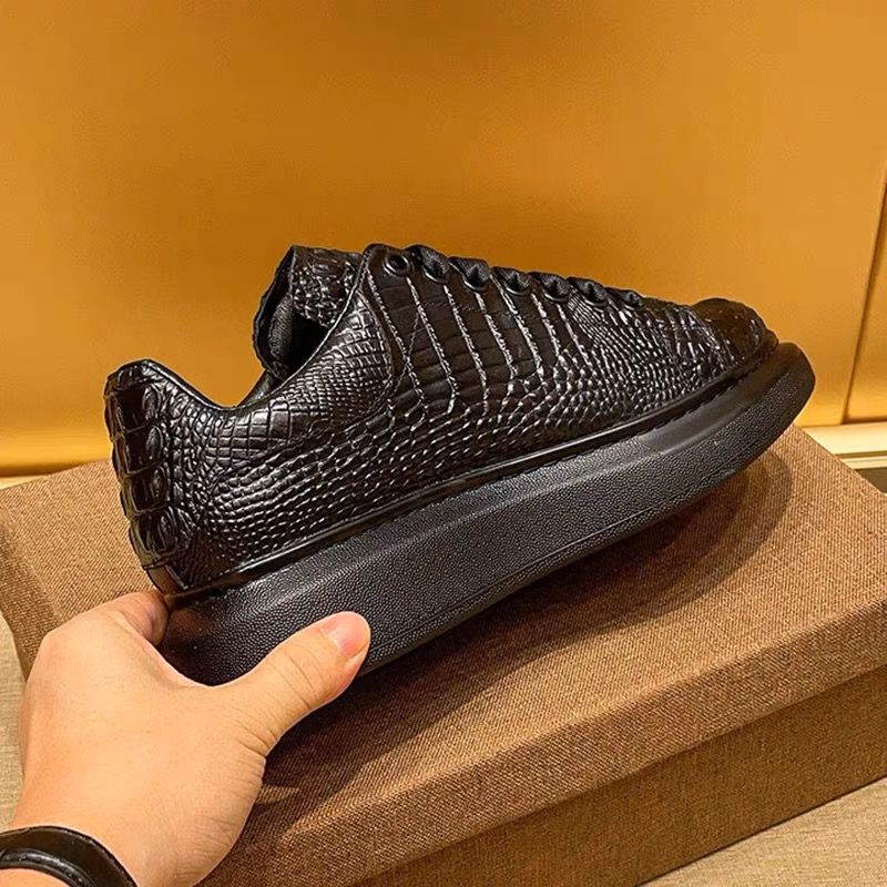 2025年夏 クロコダイル柄 ブラック メンズ 通気性 ラン - Breathable Mesh Athletic Shoes のレビューと価格