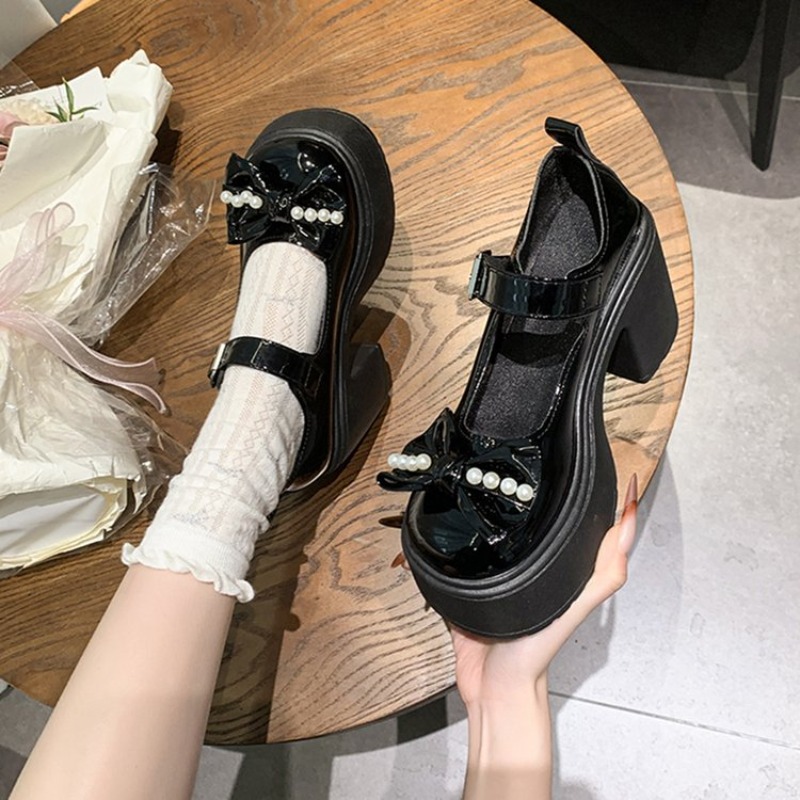 2026 ロリータシューズ黒スーパーハイヒールメアリージェー - Boots のレビューと価格