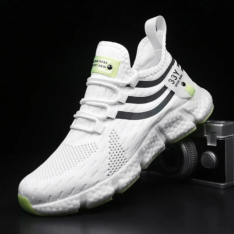 男性用の通気性メッシュのランニングシューズ,クラシックな滑り - Breathable Mesh Athletic Shoes のレビューと価格