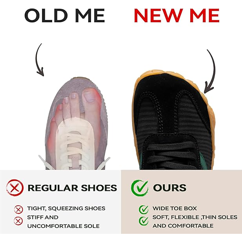 裸足感覚シューズ レディース メンズ ミニマリスト トレイル - Wide Toe Box Running Sneakers のレビューと価格