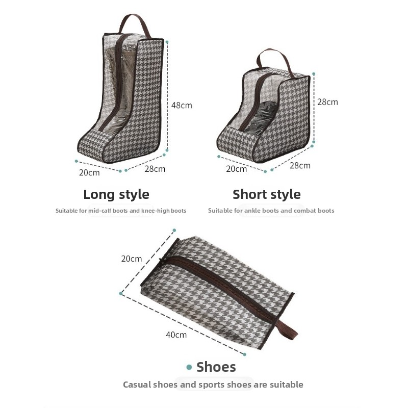 背の高いブーツ収納バッグ 透明なPVC窓付き 通気性のある防 - Women'S Shoes のレビューと価格