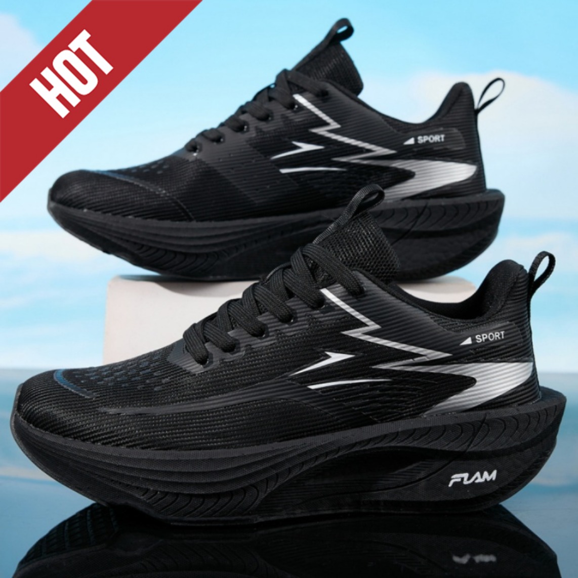 男女兼用カーボンプレートマラソンランニングシューズ 通気性  - Carbon Plate Marathon Racing Shoes のレビューと価格